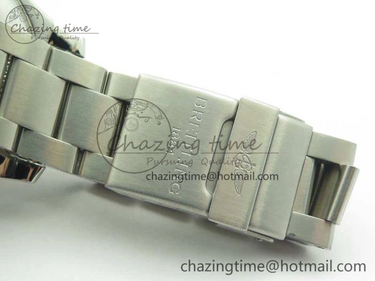SuperOcean II A17392D7 44mm GF 1:1 Best Edition Black Dial On SS Bracelet A2824