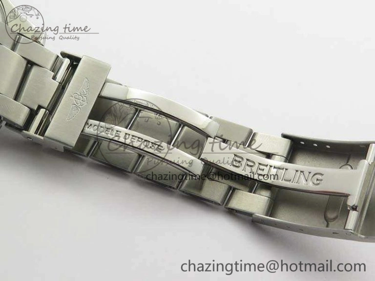 SuperOcean II A17392D7 44mm GF 1:1 Best Edition Black Dial On SS Bracelet A2824