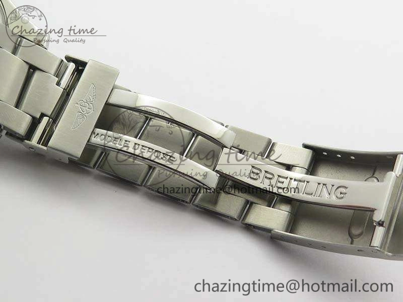 SuperOcean II A17392D7 44mm GF 1:1 Best Edition Black Dial On SS Bracelet A2824