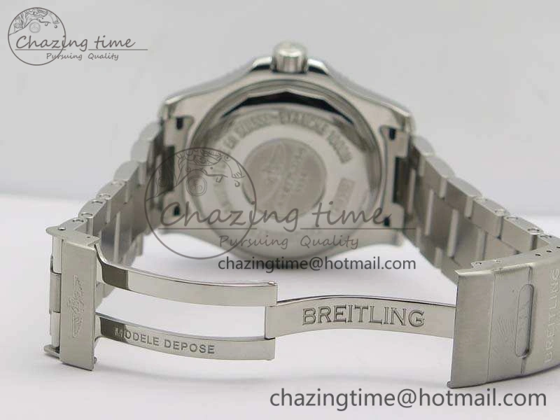 SuperOcean II A17392D7 44mm GF 1:1 Best Edition Black Dial On SS Bracelet A2824