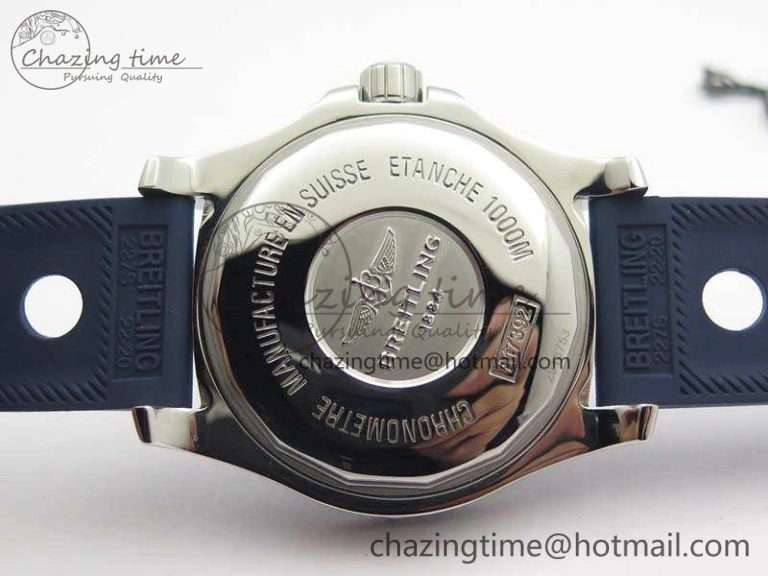 SuperOcean II A17392D7 44mm GF 1:1 Best Edition Blue Dial On Rubber Strap A2824