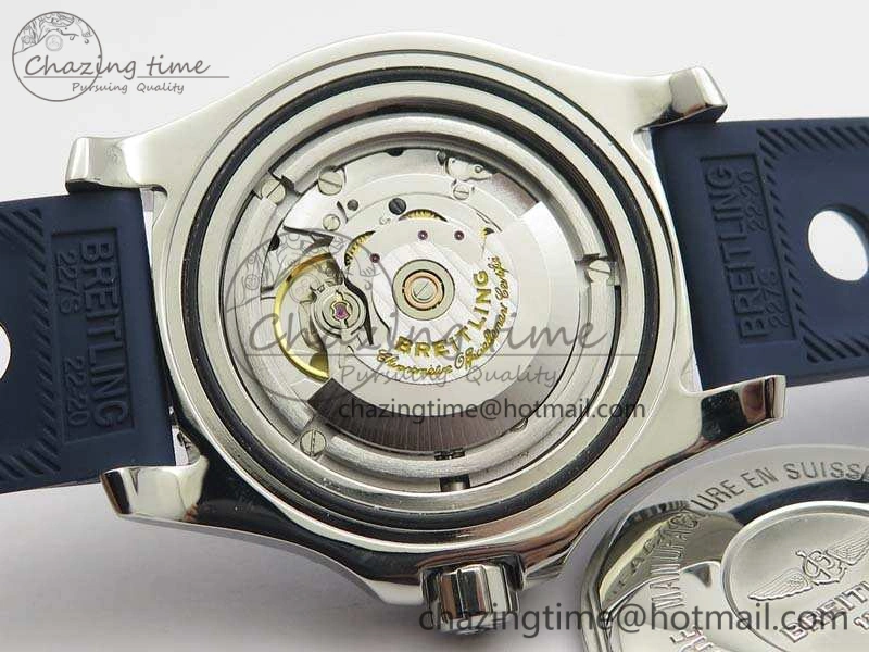 SuperOcean II A17392D7 44mm GF 1:1 Best Edition Blue Dial On Rubber Strap A2824