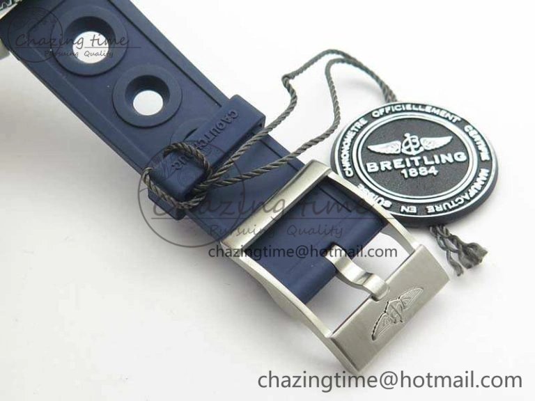 SuperOcean II A17392D7 44mm GF 1:1 Best Edition Blue Dial On Rubber Strap A2824
