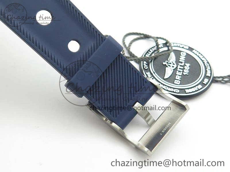 SuperOcean II A17392D7 44mm GF 1:1 Best Edition Blue Dial On Rubber Strap A2824