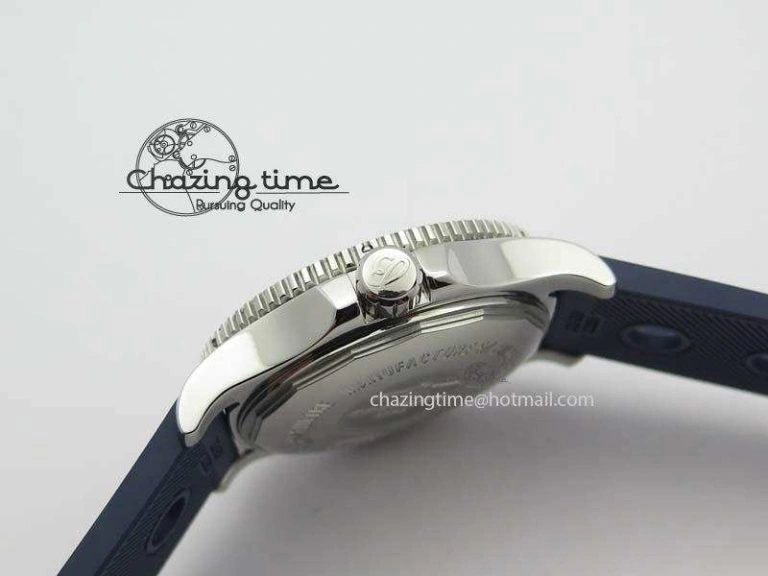 SuperOcean II A17392D8 44mm Noob 1:1 Best Edition Blue Dial On Blue Rubber Strap A2824