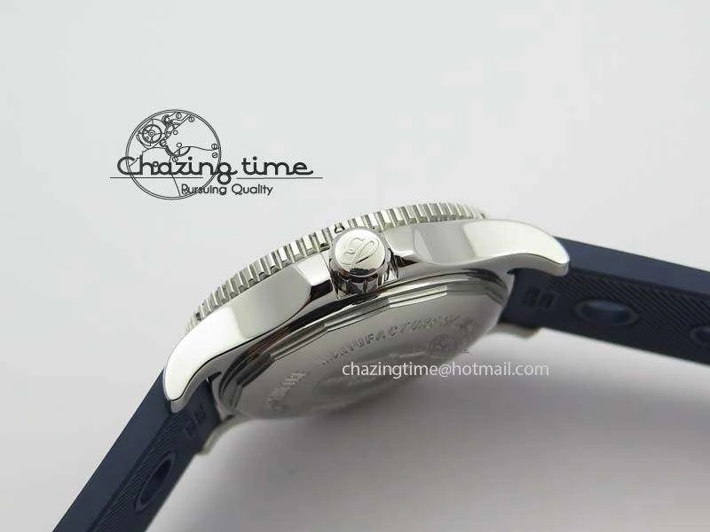 SuperOcean II A17392D8 44mm Noob 1:1 Best Edition Blue Dial On Blue Rubber Strap A2824