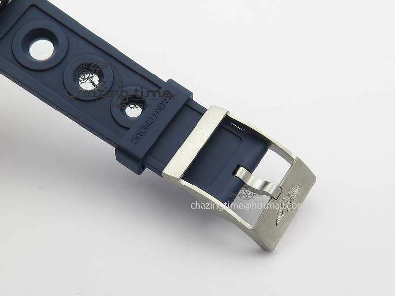 SuperOcean II A17392D8 44mm Noob 1:1 Best Edition Blue Dial On Blue Rubber Strap A2824