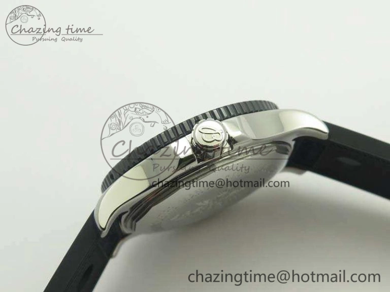 SuperOcean II Y1739316 44mm GF 1:1 Best Edition Black Dial On Rubber Strap A2824