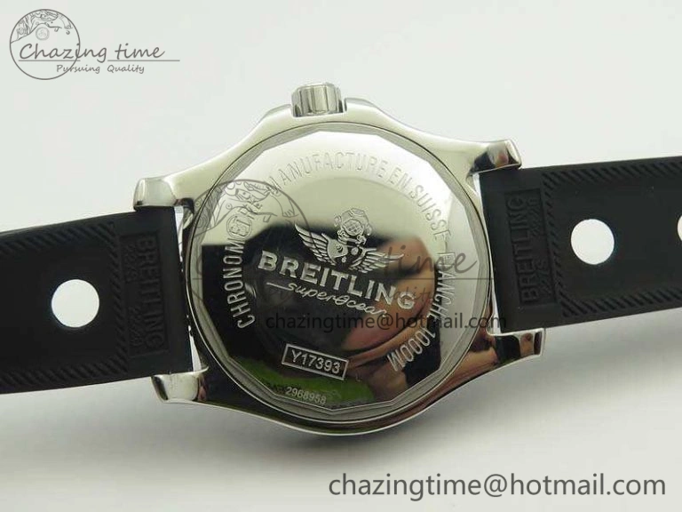 SuperOcean II Y1739316 44mm GF 1:1 Best Edition Black Dial On Rubber Strap A2824