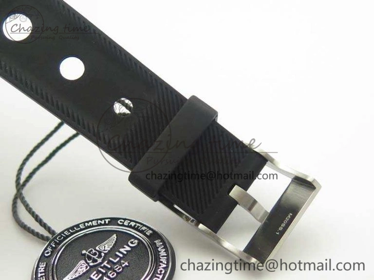 SuperOcean II Y1739316 44mm GF 1:1 Best Edition Black Dial On Rubber Strap A2824
