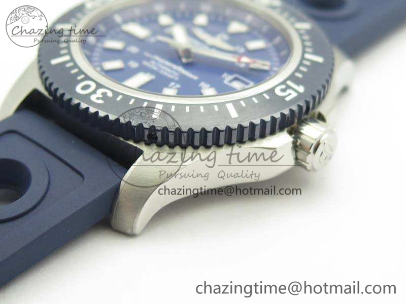 SuperOcean II Y1739316 44mm GF 1:1 Best Edition Blue Dial On Rubber Strap A2824
