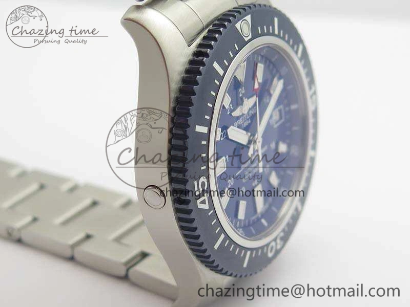 SuperOcean II Y1739316 44mm GF 1:1 Best Edition Blue Dial On SS Bracelet A2824