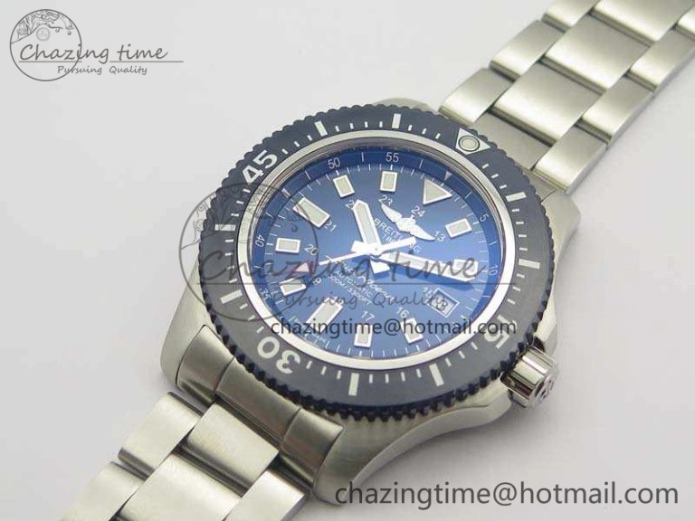 SuperOcean II Y1739316 44mm GF 1:1 Best Edition Blue Dial On SS Bracelet A2824