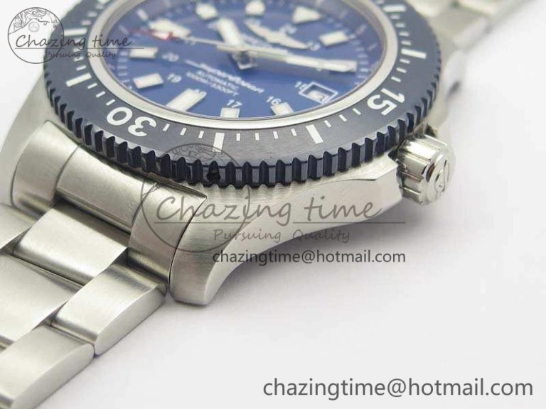 SuperOcean II Y1739316 44mm GF 1:1 Best Edition Blue Dial On SS Bracelet A2824