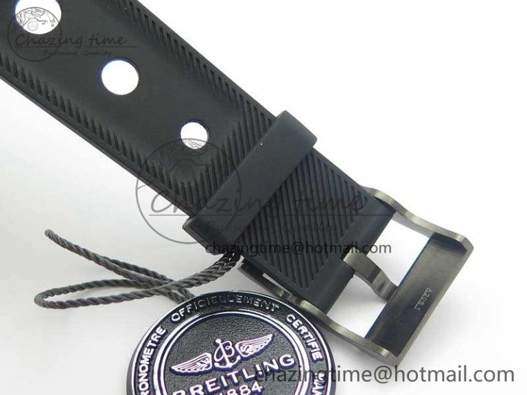 SuperOcean M17393 DLC GF 1:1 Best Edition Black Dial On Rubber Strap A2824