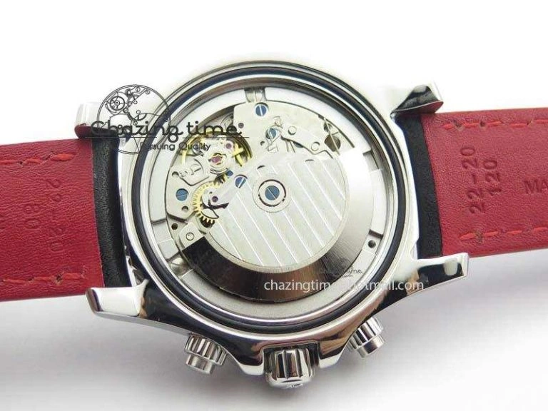 SuperOcean SteelFish SS Black Dial On Black Leather Strap A7750