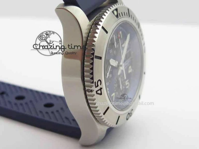 SuperOcean SteelFish SS Blue Dial On Blue Rubber Strap A7750