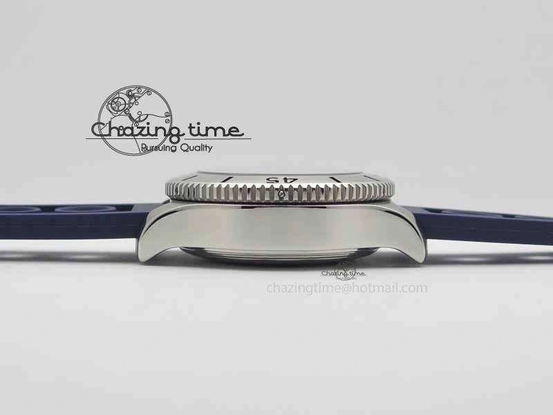 SuperOcean SteelFish SS Blue Dial On Blue Rubber Strap A7750