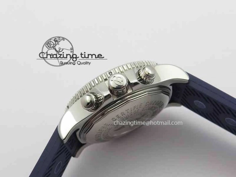 SuperOcean SteelFish SS Blue Dial On Blue Rubber Strap A7750