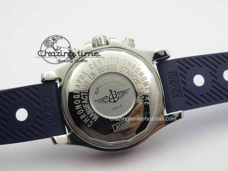 SuperOcean SteelFish SS Blue Dial On Blue Rubber Strap A7750