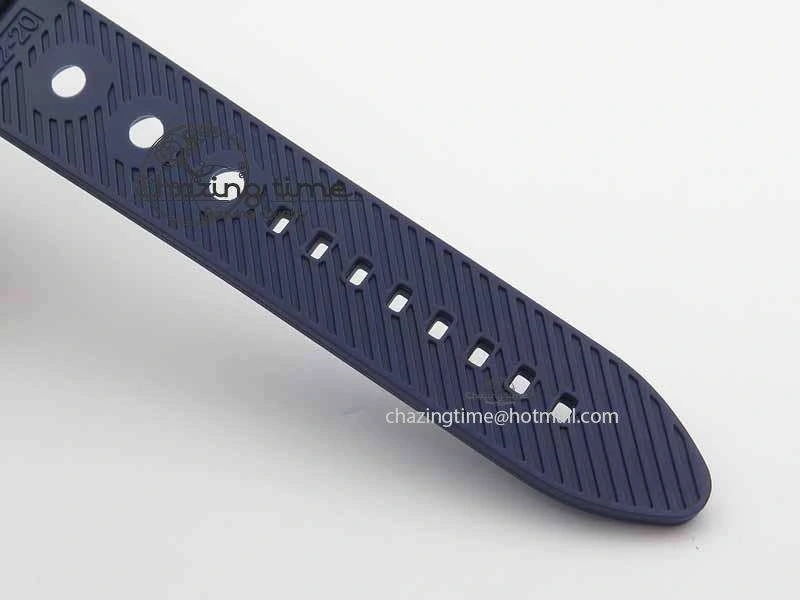 SuperOcean SteelFish SS Blue Dial On Blue Rubber Strap A7750