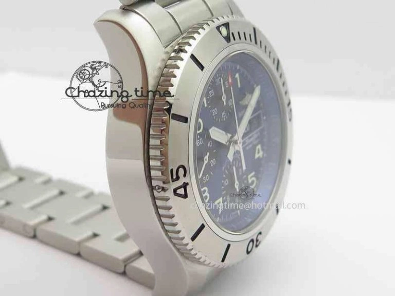 SuperOcean SteelFish SS Blue Dial On SS Bracelet A7750