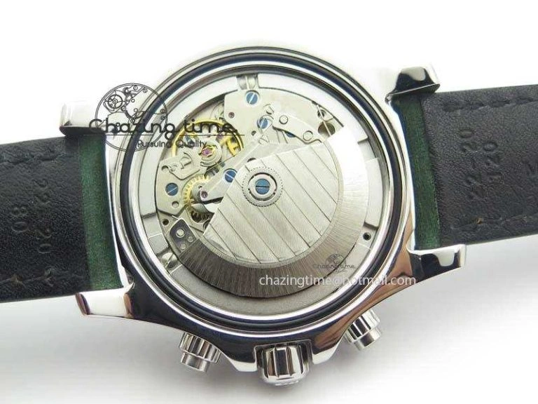 SuperOcean SteelFish SS White Dial On Green Leather Strap A7750