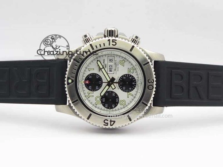 SuperOcean SteelFish SS White Dial On Rubber Strap A7750