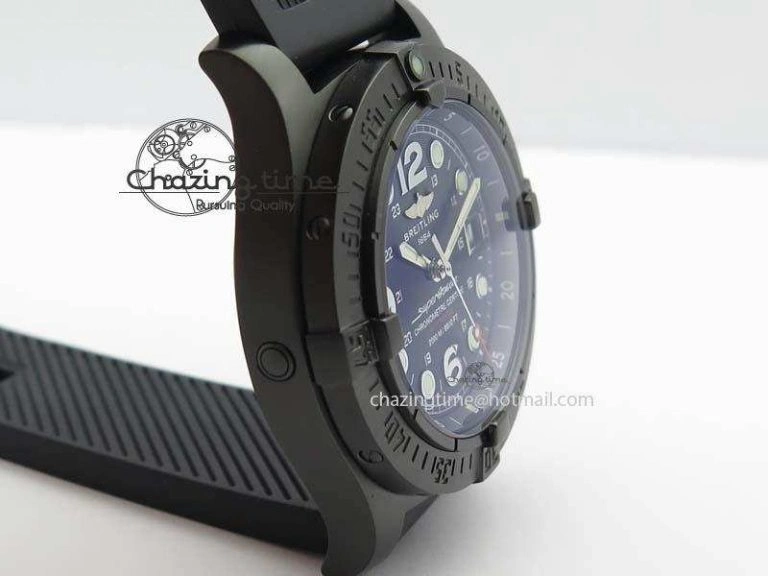 SuperOcean Steelfish DLC H-Maker SuperLumed Black Dial On Black Rubber Strap A2813 High Beat