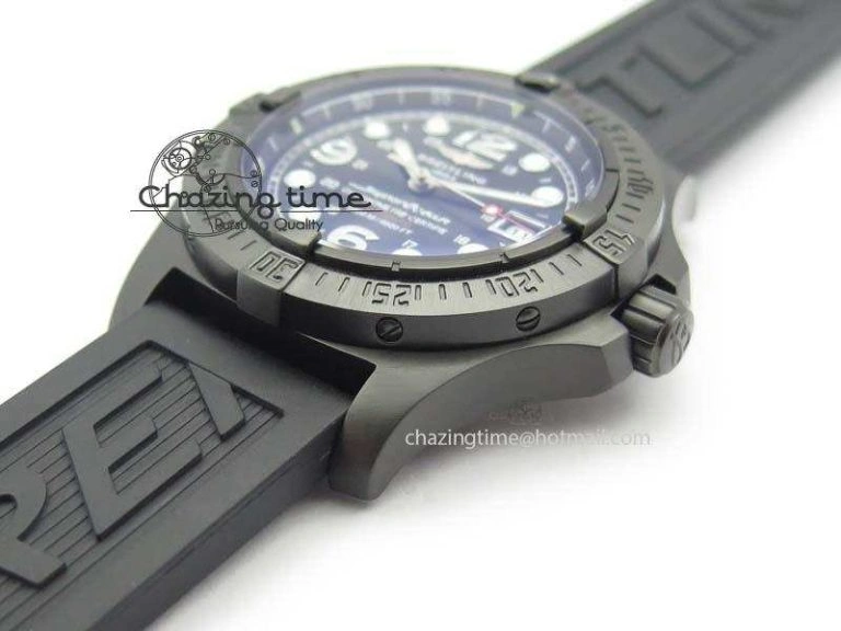 SuperOcean Steelfish DLC H-Maker SuperLumed Black Dial On Black Rubber Strap A2813 High Beat