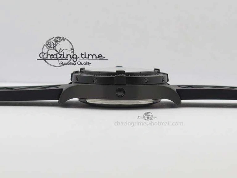 SuperOcean Steelfish DLC H-Maker SuperLumed Black Dial On Black Rubber Strap A2813 High Beat