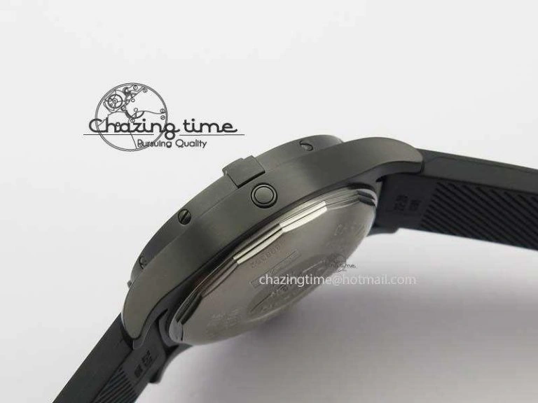 SuperOcean Steelfish DLC H-Maker SuperLumed Black Dial On Black Rubber Strap A2813 High Beat