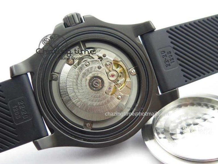 SuperOcean Steelfish DLC H-Maker SuperLumed Black Dial On Black Rubber Strap A2813 High Beat