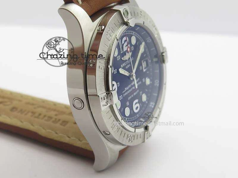SuperOcean Steelfish H-Maker V2 Superlumed Black Dial On Brown Leather Strap A2813 High Beat