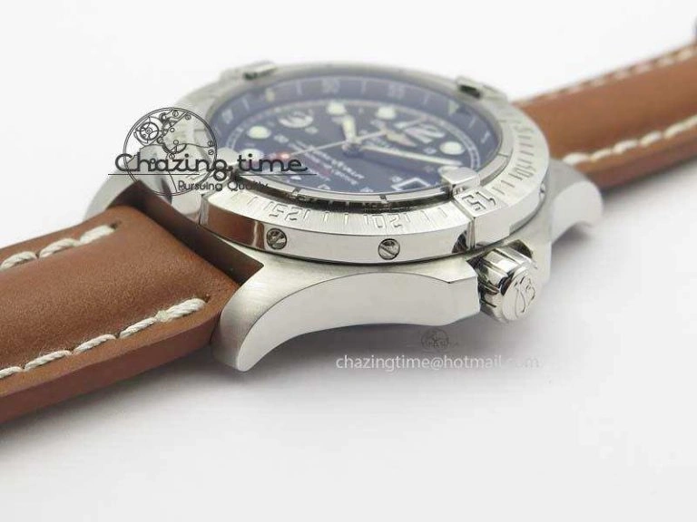 SuperOcean Steelfish H-Maker V2 Superlumed Black Dial On Brown Leather Strap A2813 High Beat
