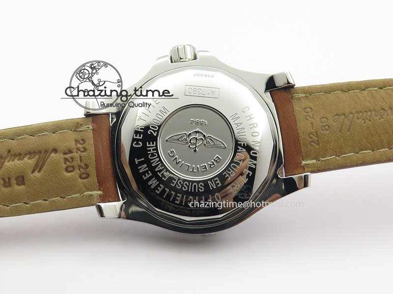 SuperOcean Steelfish H-Maker V2 Superlumed Black Dial On Brown Leather Strap A2813 High Beat