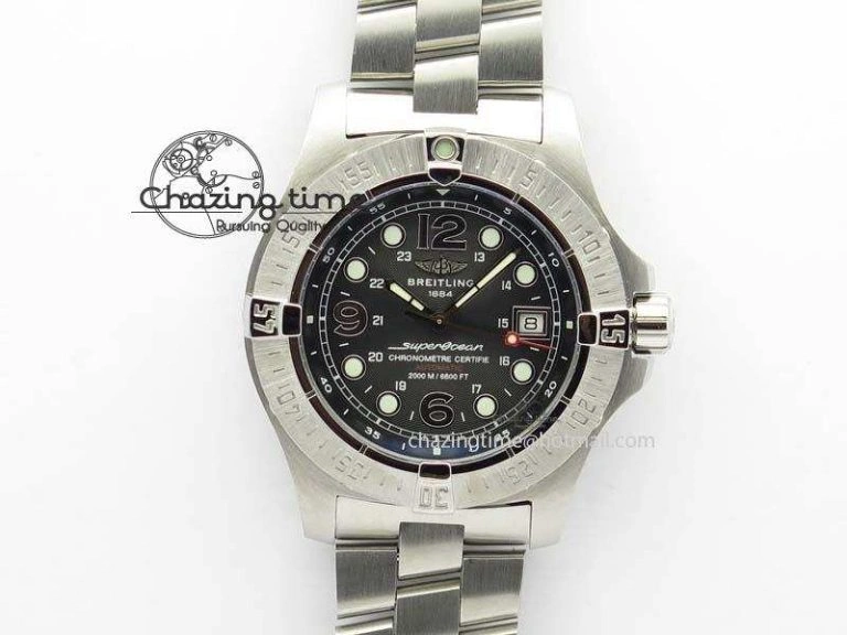 SuperOcean Steelfish H-Maker V2 Superlumed Black Dial On SS Bracelet A2813 High Beat