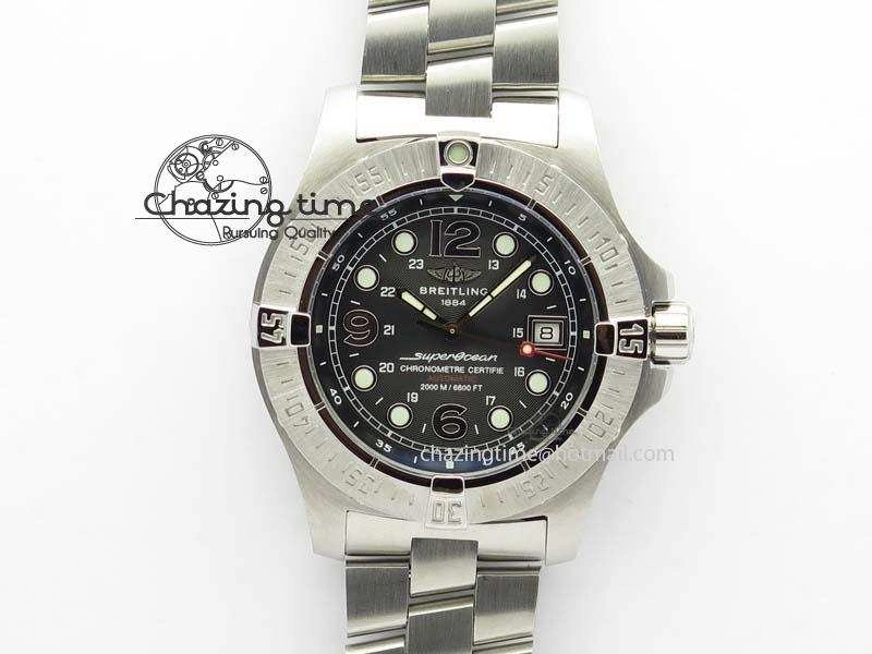 SuperOcean Steelfish H-Maker V2 Superlumed Black Dial On SS Bracelet A2813 High Beat