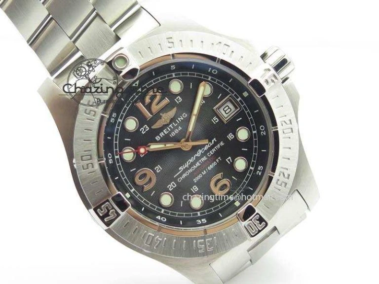 SuperOcean Steelfish H-Maker V2 Superlumed Black Dial On SS Bracelet A2813 High Beat