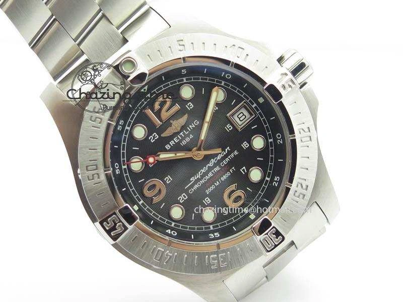 SuperOcean Steelfish H-Maker V2 Superlumed Black Dial On SS Bracelet A2813 High Beat
