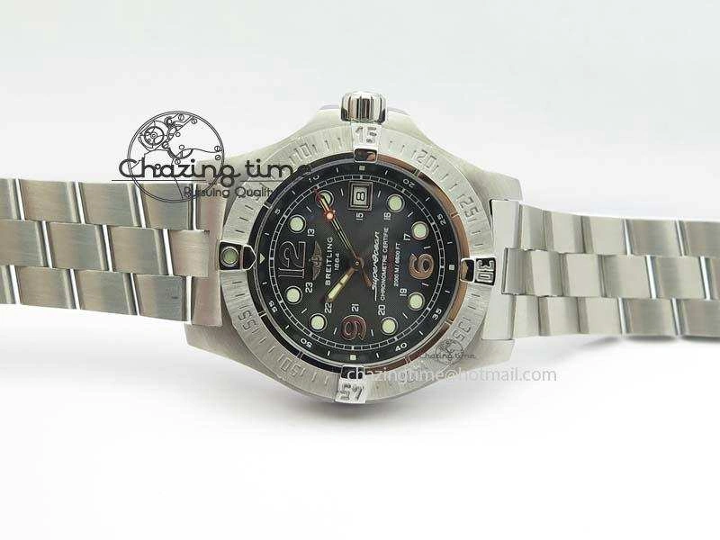 SuperOcean Steelfish H-Maker V2 Superlumed Black Dial On SS Bracelet A2813 High Beat