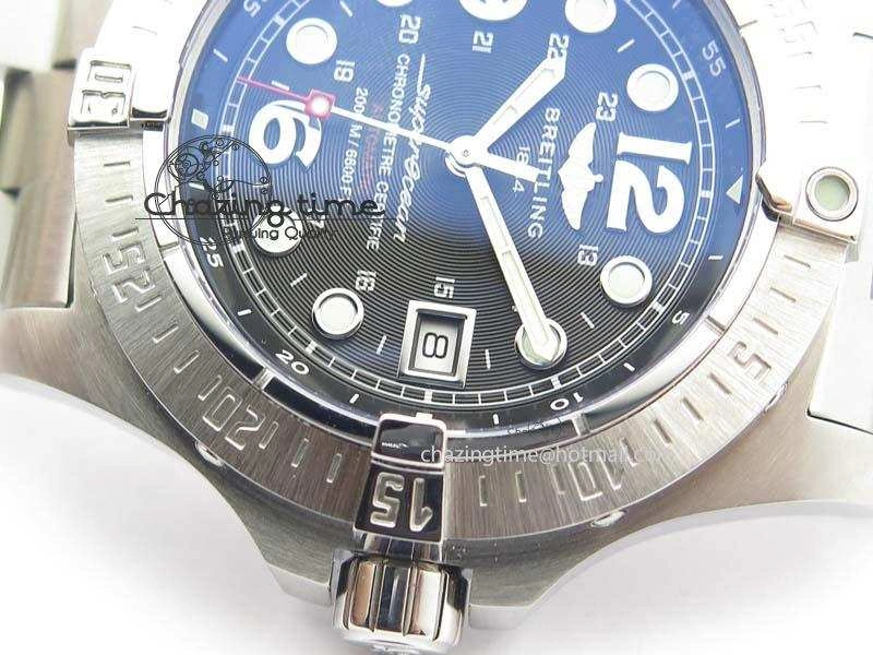 SuperOcean Steelfish H-Maker V2 Superlumed Black Dial On SS Bracelet A2813 High Beat