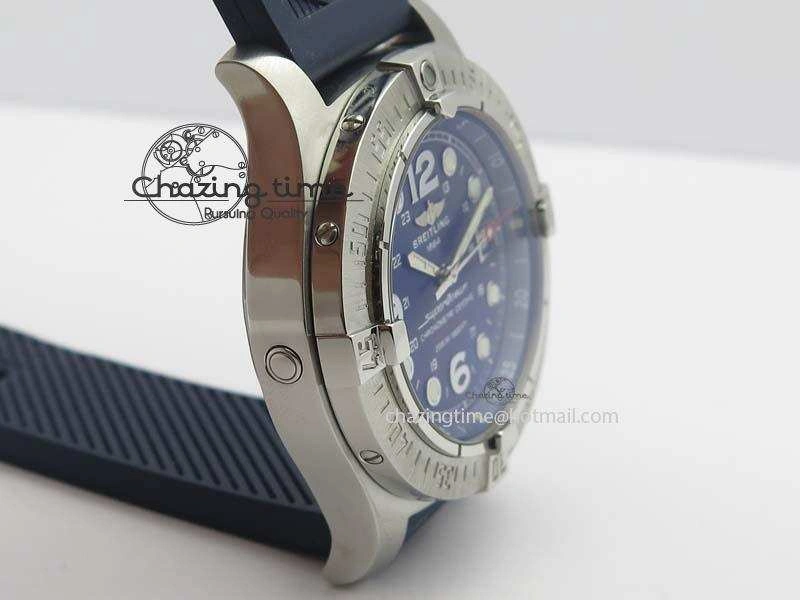 SuperOcean Steelfish H-Maker V2 Superlumed Blue Dial On Blue Rubber Strap A2813 High Beat