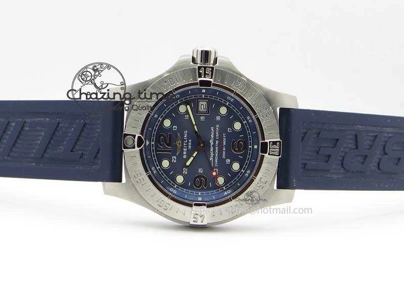 SuperOcean Steelfish H-Maker V2 Superlumed Blue Dial On Blue Rubber Strap A2813 High Beat