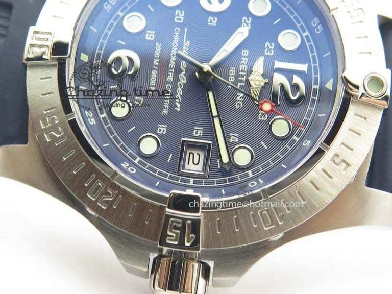 SuperOcean Steelfish H-Maker V2 Superlumed Blue Dial On Blue Rubber Strap A2813 High Beat