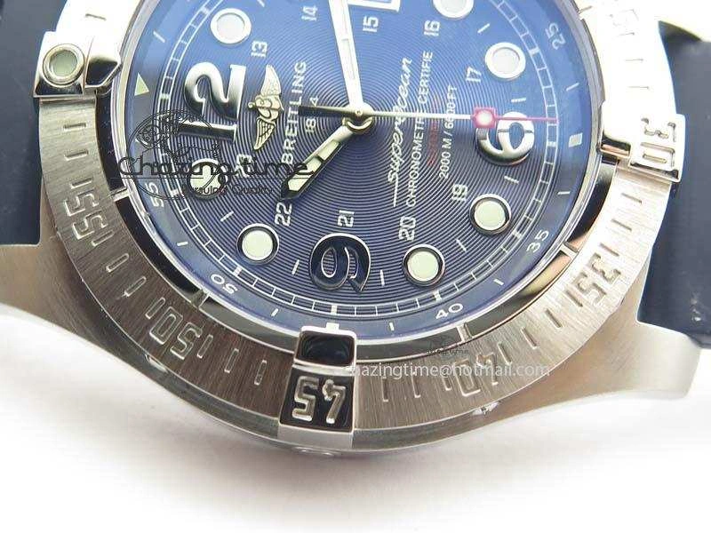 SuperOcean Steelfish H-Maker V2 Superlumed Blue Dial On Blue Rubber Strap A2813 High Beat
