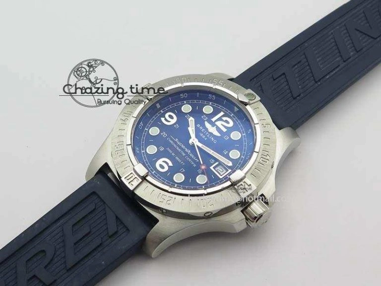 SuperOcean Steelfish H-Maker V2 Superlumed Blue Dial On Blue Rubber Strap A2813 High Beat