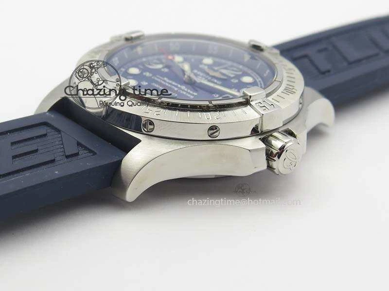SuperOcean Steelfish H-Maker V2 Superlumed Blue Dial On Blue Rubber Strap A2813 High Beat