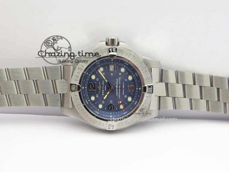 SuperOcean Steelfish H-Maker V2 Superlumed Blue Dial On SS Bracelet A2813 High Beat