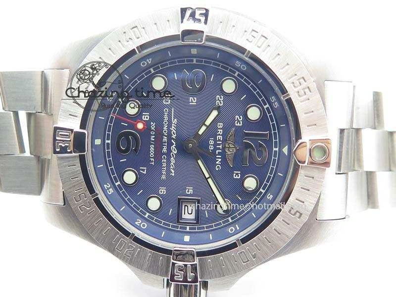 SuperOcean Steelfish H-Maker V2 Superlumed Blue Dial On SS Bracelet A2813 High Beat